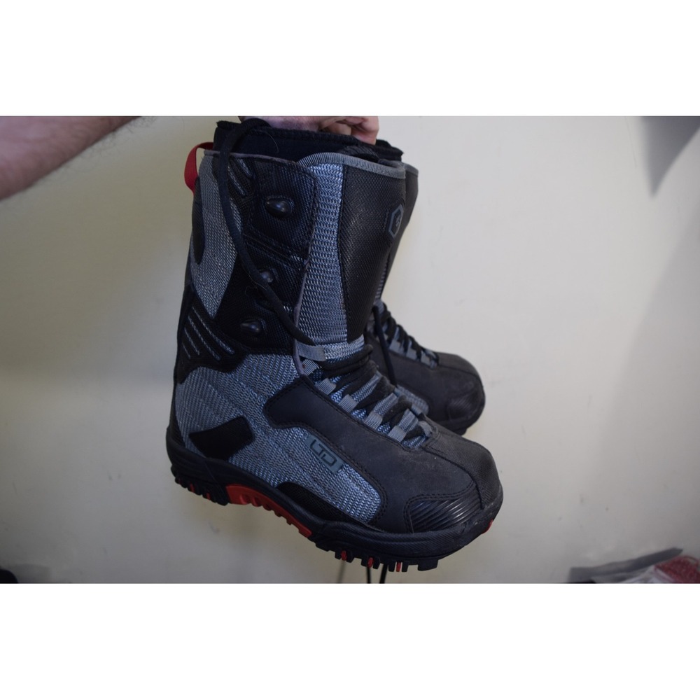 LTD DARE LINERED Lace Up Snowboard Boots Men's US 6 Black Gray